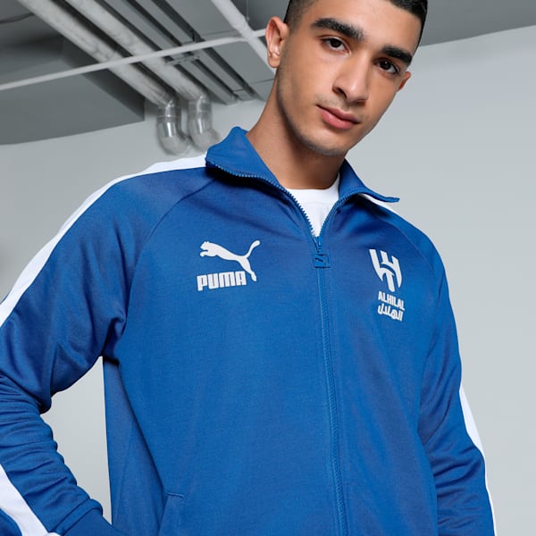 Al Hilal SFC Anniversary Men's Football Track Jacket, Blue Intense-PUMA White, extralarge-IND
